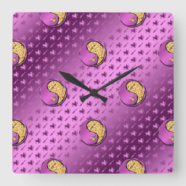 Reloj Cuadrado Sagitario (Anverso)