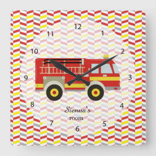 Reloj Cuadrado Sala de bomberos
