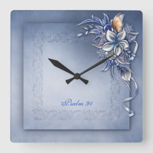 Reloj Cuadrado Salmo 91 ^ Square