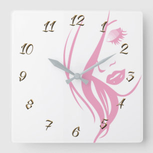 Reloj Cuadrado Salón de belleza-peluquería