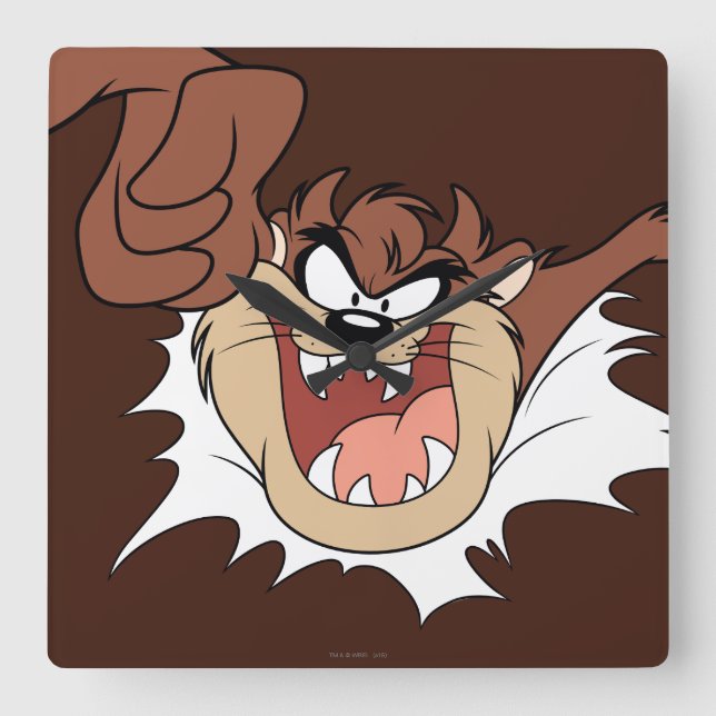 Reloj Cuadrado Salto a través de la página de TAZ™ (Anverso)