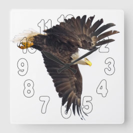 Reloj Cuadrado Salto de águila calva