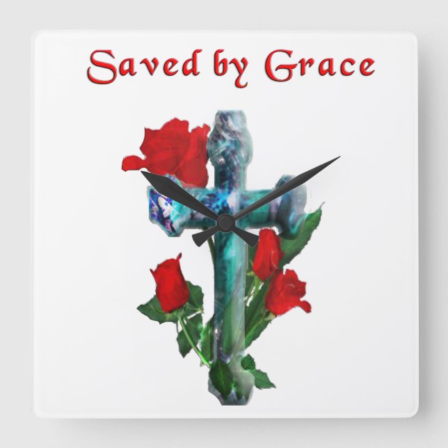 Reloj Cuadrado Salvado por Grace (Anverso)