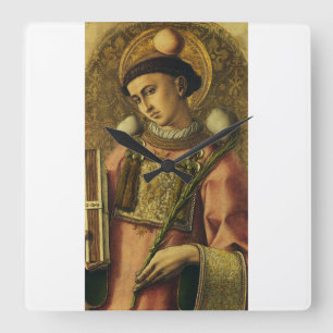 Reloj Cuadrado San Esteban el Protomártir Iconografía Artística F