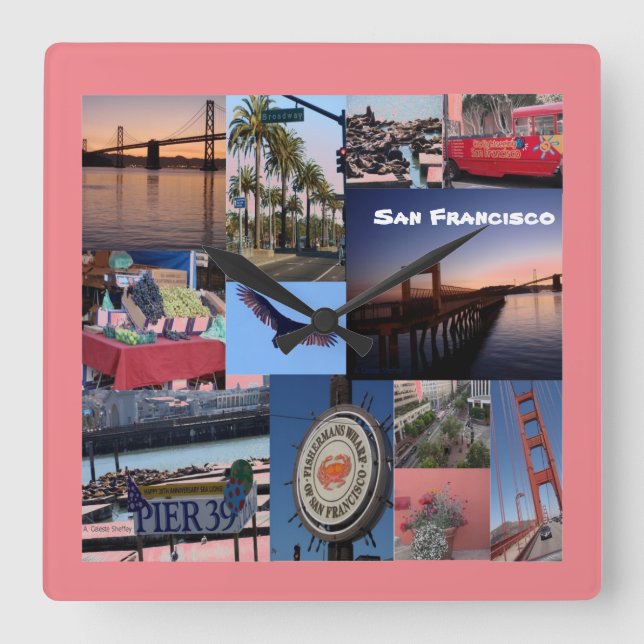 Reloj Cuadrado San Francisco (Anverso)