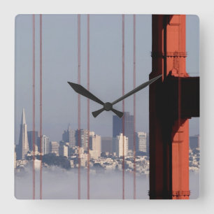 Reloj Cuadrado San Francisco Skyline from Golden Gate Bridge.