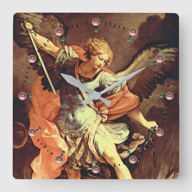 Reloj Cuadrado San Miguel el Arcángel (Anverso)