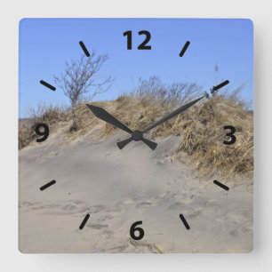 Reloj Cuadrado Sand Dune Beach Wall Clock