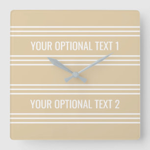 Reloj Cuadrado Sand Stripes custom wall clock