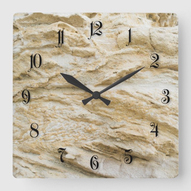 Reloj Cuadrado Sandstone pattern (Anverso)