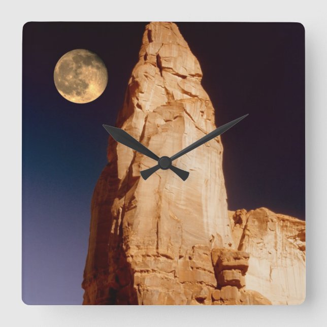 Reloj Cuadrado Sandstone Pinacle (Anverso)