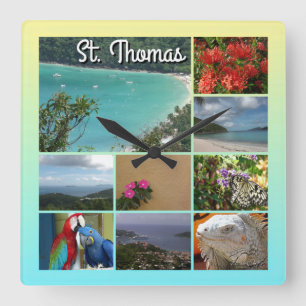 Reloj Cuadrado Santo Tomás - Collage de fotos escénico 6115