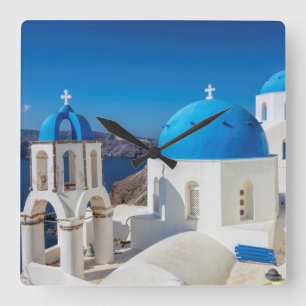 Reloj Cuadrado Santorini, Grecia