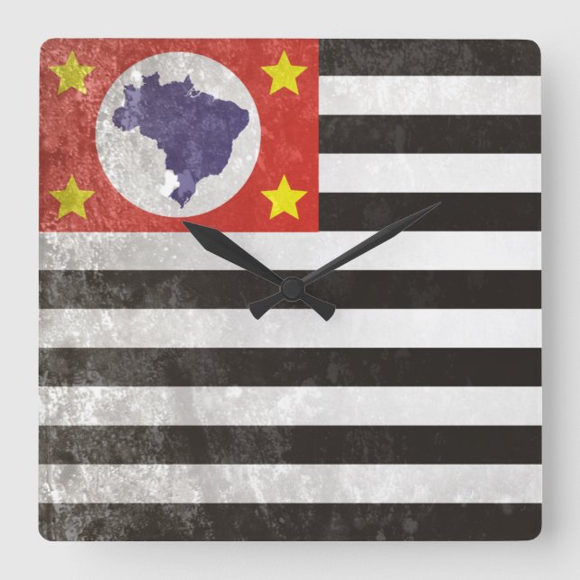 Reloj Cuadrado Sao Paulo (Anverso)