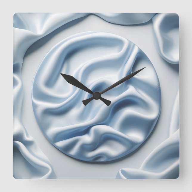 Reloj Cuadrado satin arrugado (Anverso)
