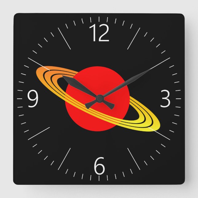 Reloj Cuadrado Saturn (Anverso)