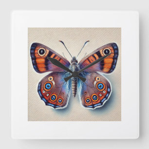 Reloj Cuadrado Satyr Butterflies 080824IREF238 - Watercolor
