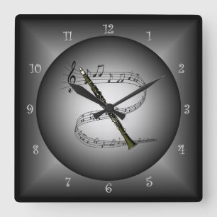 Reloj Cuadrado ~Scale~ ~Musical del instrumento del globo de