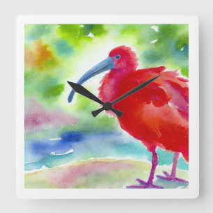 Reloj Cuadrado Scarlet Ibis 151024AREF140 - Watercolor
