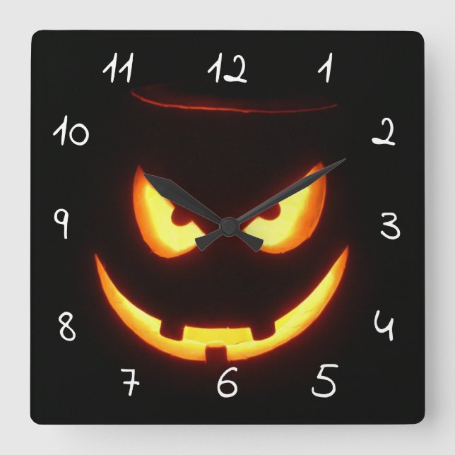 Reloj Cuadrado scary Halloween (Anverso)