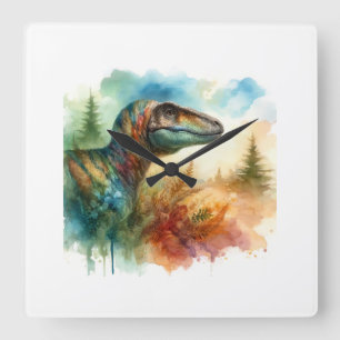 Reloj Cuadrado Scelidosaurus in sunlight 130924AREF120 - Watercol