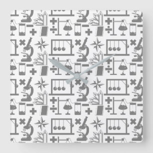 Reloj Cuadrado Science Biology Physics Geography Math Pattern