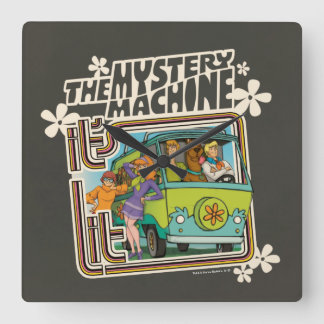 Reloj Cuadrado Scooby-Doo | "It's Lit" Mystery Machine Graphic