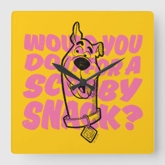Reloj Cuadrado Scooby-Doo |¿Lo Haría Por Un Aperitivo?