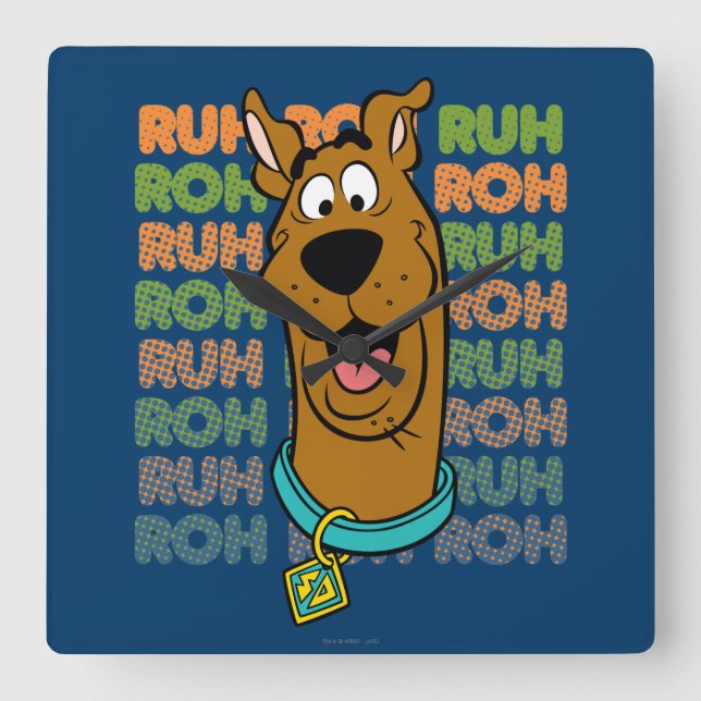 Reloj Cuadrado Scooby-Doo Ruh Roh (Anverso)