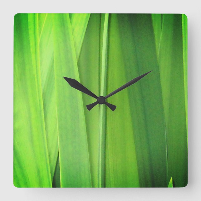 Reloj Cuadrado Se acercan las cañas verdes (Anverso)