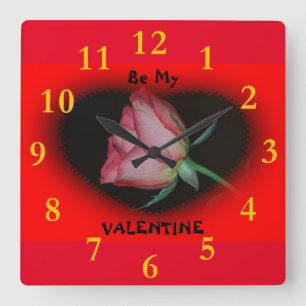 Reloj Cuadrado Sé mi Valentín