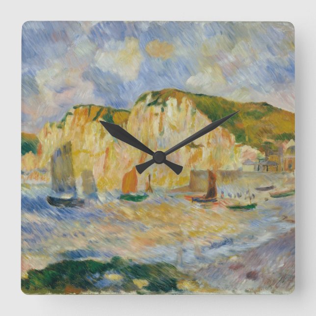 Reloj Cuadrado Sea and Cliffs (Anverso)