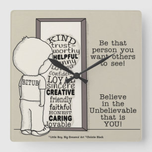 Reloj Cuadrado Sea esa persona