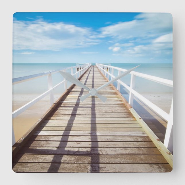 Reloj Cuadrado Seascape (Anverso)