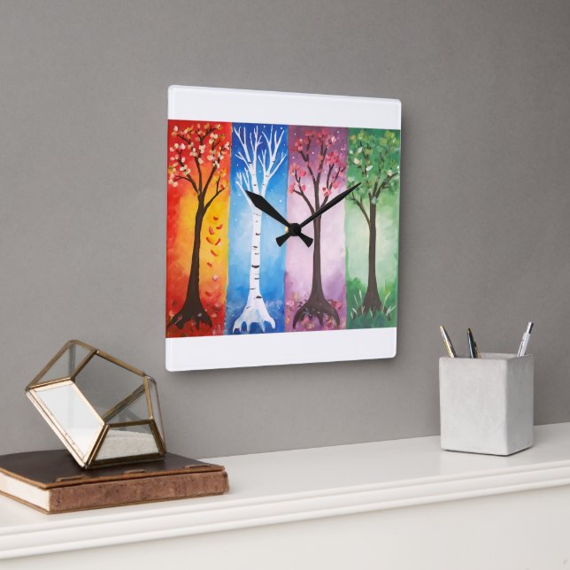 Reloj Cuadrado Seasons (Oficina)