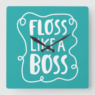 Reloj Cuadrado Seda como una frase dental de Boss el  