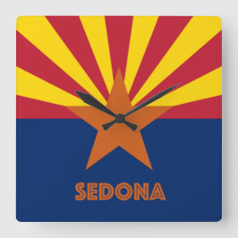 Reloj Cuadrado Sedona Flag