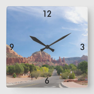 Reloj Cuadrado Sedona Rojas