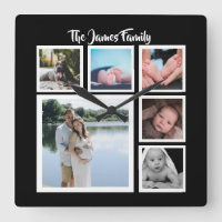 Seis plantillas del collage de fotos