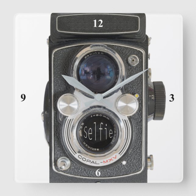 Reloj Cuadrado Selfie (Anverso)