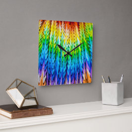 Reloj Cuadrado Senbazuru o mil grúas de origami