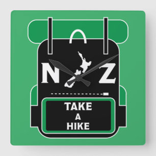 Reloj Cuadrado Senderismo en Nueva Zelanda - Walling NZ - Trail W