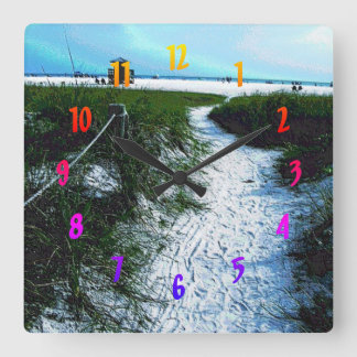 Reloj Cuadrado Sendero a la impresionante playa de Siesta Keys