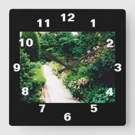 Reloj Cuadrado Sendero del Jardín