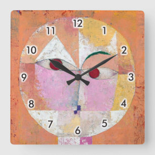 Reloj Cuadrado Senecio, Paul Klee