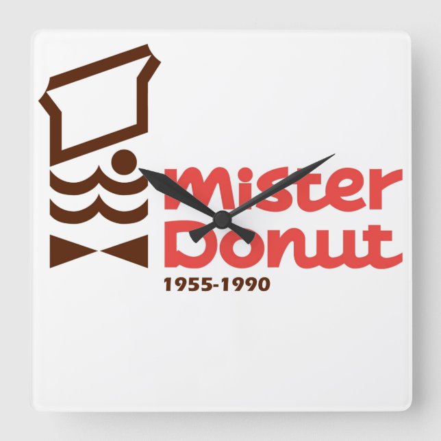Reloj Cuadrado Señor Donut, Sr. Donut (Anverso)