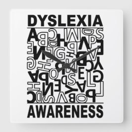Reloj Cuadrado Sensibilización sobre dislexia Estudiantes