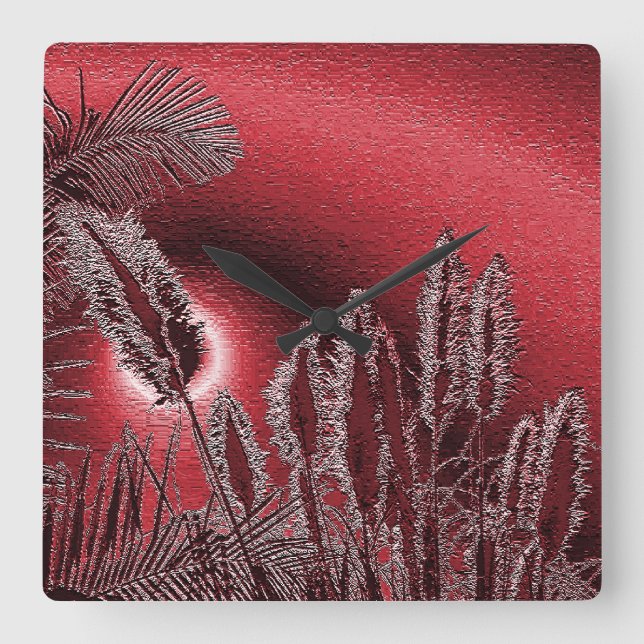 Reloj Cuadrado Sentimientos de exposición#2_Wall Clock (Anverso)