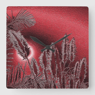 Reloj Cuadrado Sentimientos de exposición#2_Wall Clock