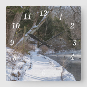 Reloj Cuadrado Sequiota Winter Walk Wall Clock